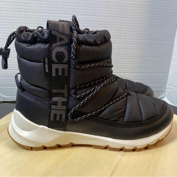 NEW! The North Face Womens ThermoBall Lace Up Waterproof Boots Black Size 11 - Picture 5 of 9